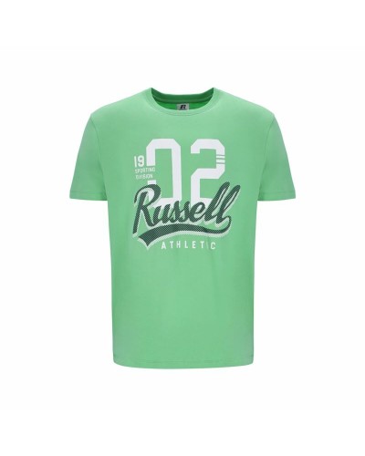 Russell Athletic Maglia Uomo Maniche Corte A30101 Verde Chiaro Traspirante
