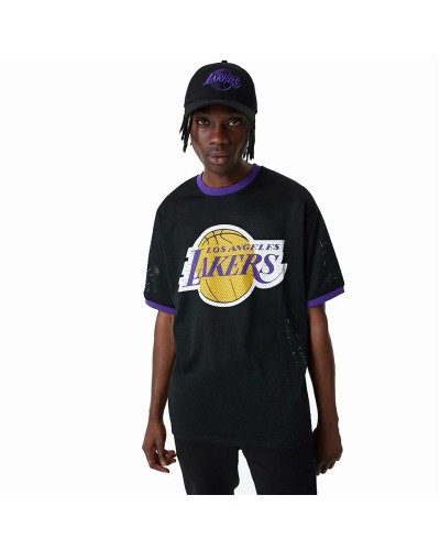 Koripallopaita New Era Mesh LA Lakers Musta