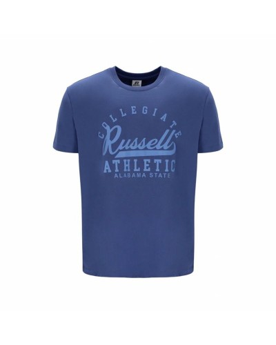 Russell Athletic Men's Blue T-Shirt A30211 - Short Sleeve Sport
