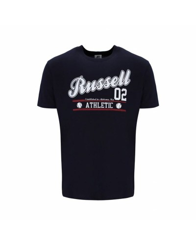 Russell Athletic Camiseta Técnica A30311 Negra Hombre - Transpirable & Rendimiento
