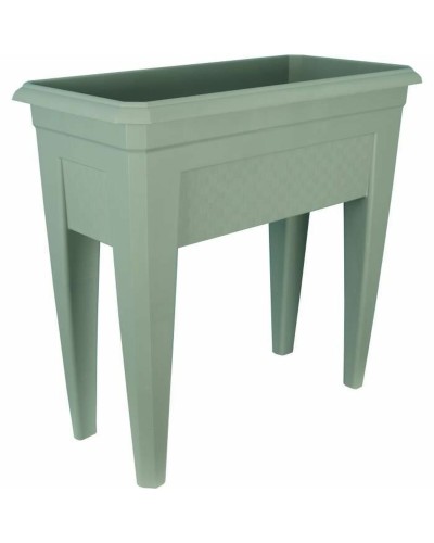 Light Green Riviera Pot in Recycled Plastic, Perfect for Indoor and Outdoor Plants
