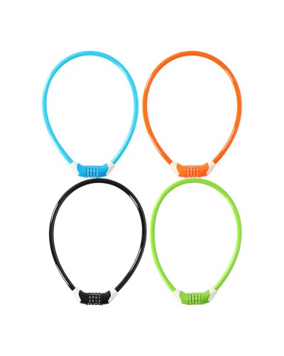 Dunlop Cadenas à Combinaison Câble 65cm - Antivol Vélo Moto Scooter
