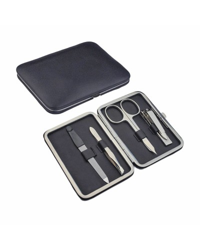 Touch of Beauty Set Manucure Noir - Kit Complet Voyage - Polypropylène Résistant
