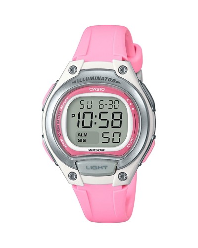 Casio Illuminator Rosa Mujer Ø34mm - Reloj Digital Resistente
