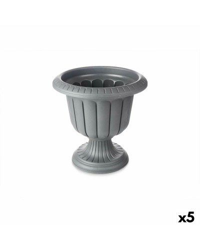 Vase Calice Anthracite en Plastique 47x47x47 cm (Lot de 5)
