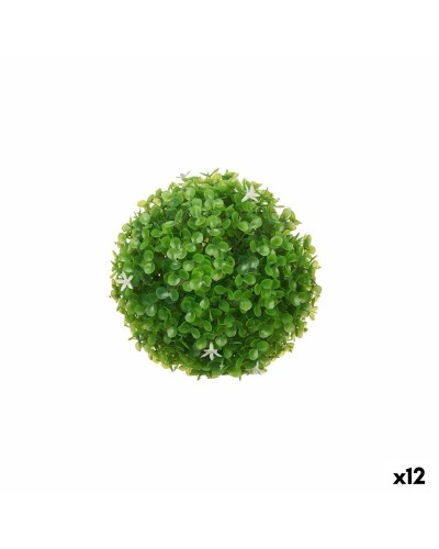 Esfera decorativa floral artificial de plástico, 12 unidades (17 x 17 x 17 cm)
