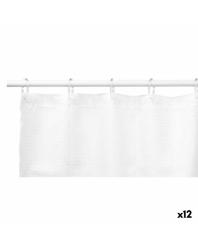 Duschvorhang Polyester Weiße Punkte 180x180 cm - 12er Set
