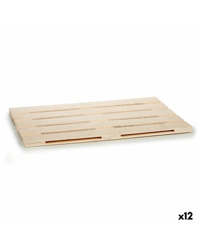 Snackdienblad Bruin Hout 40 x 2 x 60 cm (12 Stuks)