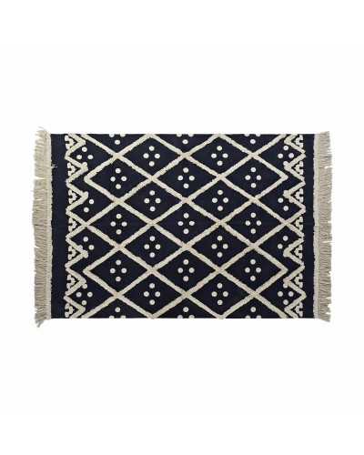 Tapis DKD Home Decor Beige Bleu Marine 120x180 cm pour Intérieur
