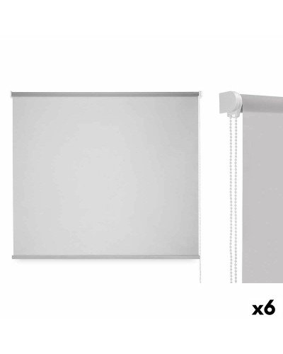 Rollos 150x180cm Grau | Stoff und Kunststoff | Sicht- und Sonnenschutz | 6 Stück
