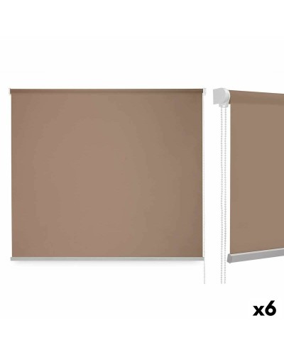 Rullaverhot 150 x 180 cm Beige Kangas Muovinen (6 osaa)