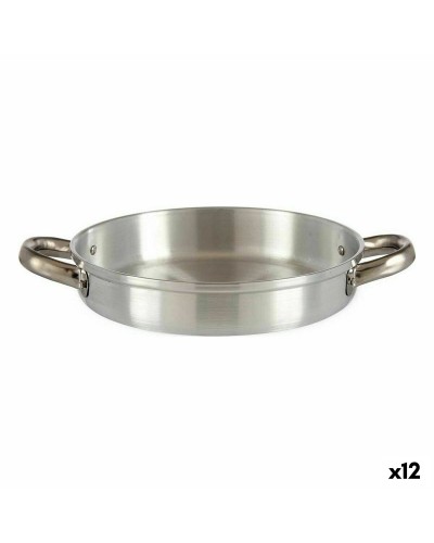 Padella Argentata in Alluminio da 22 cm | Serie 12 Unità | Cucinare Facilmente
