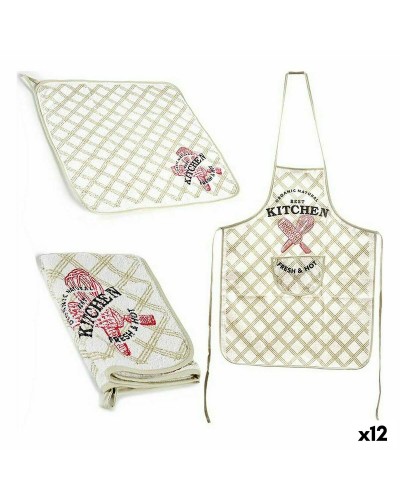Set da Cucina Chicco Bianco da 12 Pezzi (Piatti, Ciotole, Cucchiai) per Bambini