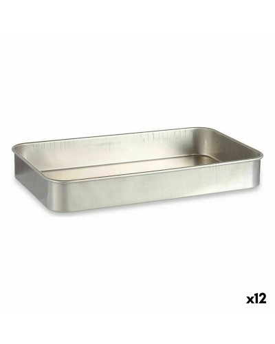 Braadslede Zilverkleurig Aluminium 28,5 x 6,5 x 46 cm (12 Stuks)