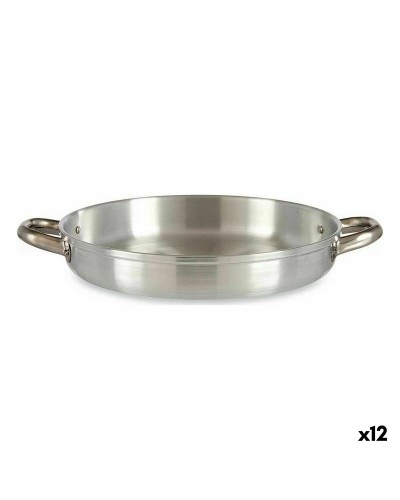 Pan Zilverkleurig Aluminium 29 x 5 x 38 cm (12 Stuks)