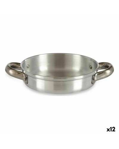 Pan Zilverkleurig Aluminium 17 x 4 x 23 cm (12 Stuks)