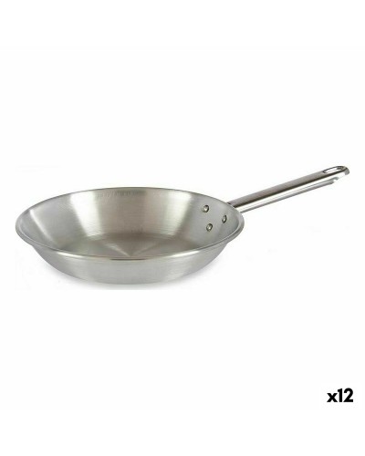 Bialetti Poêle Ø 22 cm en Aluminium Argenté (Lot de 12) pour Cuisson Antiadhésive
