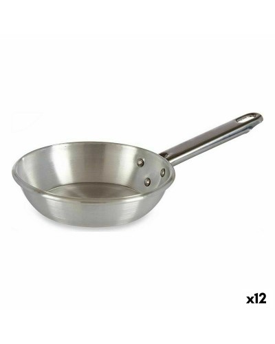 Poêle antiadhésive Ø 14 cm en aluminium argenté (lot de 12)
