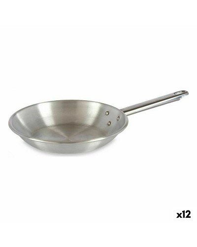 Poêle Argentée en Aluminium de 20 cm pour Cuisiner de Délicieuses Spécialités (Lot de 12)
