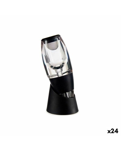 Decanter da vino in TPE nero trasparente da 24 pz - Ideale per degustazioni ed eventi