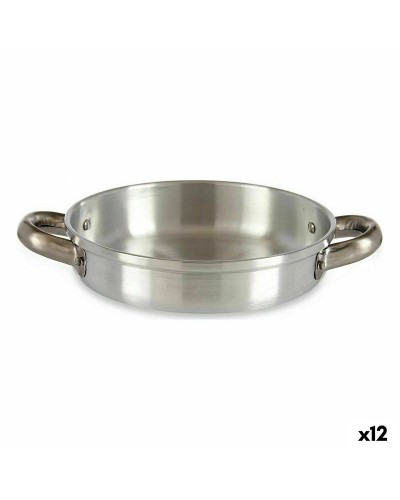 Silberne Aluminiumpfanne 19x4,5x25,5cm: Perfekt zum Kochen von Köstlichkeiten
