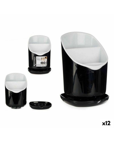 Abtropfgestell Smoking Schwarz-Weiß 12 Stück (12 x 19 x 12,5 cm)
