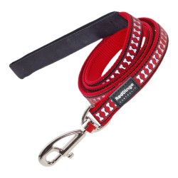 Guinzaglio Red Dingo Riflettente Rosso - 1,5 m x 120 cm (Sicurezza notturna per passeggiate con il cane)