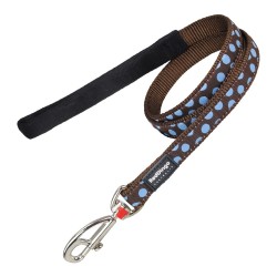 Red Dingo Dog Lead, Brown with Dots (1.2 x 120 cm)
