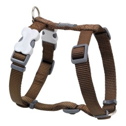 Red Dingo Dog Harness Mesh 25-39 cm, Brown, Breathable and Adjustable
