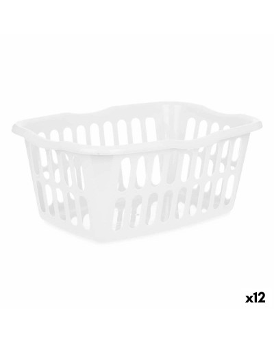 Korg Vit polypropen 50 L 58 x 24 x 42 cm (12 antal)