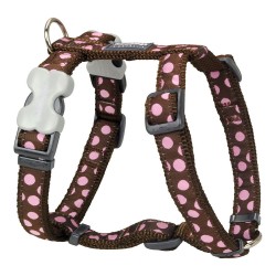 Arnés para Perros Red Dingo Style Rosa Lunares Ajustable 46-76 cm
