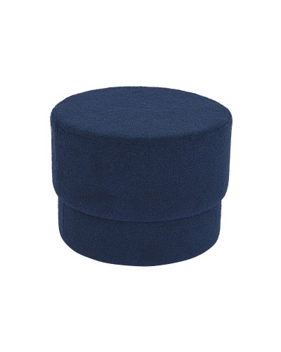 Voetensteun DKD Home Decor Blauw Fluweel 55 x 55 x 40 cm