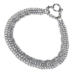 HS Sprenger Gliederkette Silber 2 mm für Hunde (55 cm)
