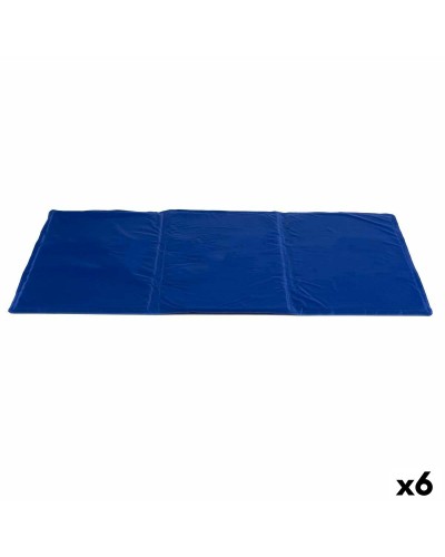 Kleed voor honden Verfrissend Blauw Schuim Gel 49,5 x 1 x 90 cm (6 Stuks)