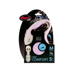 DoHundkoppel Flexi New Comfort Rosa XS-storlek (3 m)