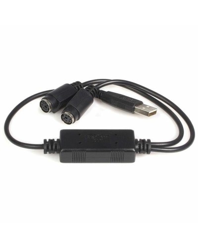 Startech USB-auf-PS/2-Kabel für PC - Schwarz - USB-A-Stecker
