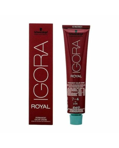 Schwarzkopf Igora Royal 7-4 : Coloration Permanente Blond, 60ml
