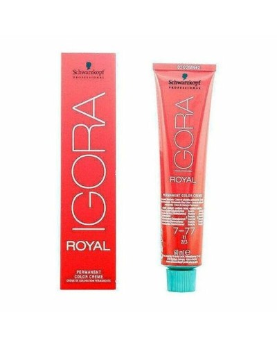 Igora Royal Schwarzkopf 7-77: Permanent Hair Color Intense Blonde 60ml
