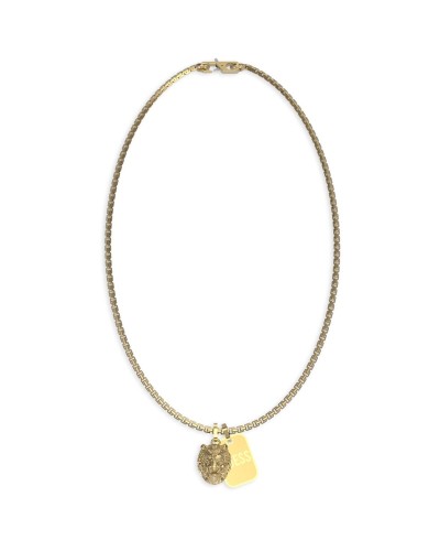 Guess Damen Halskette JUMN01300JWYGT-U Gelbgold Logo Anhänger
