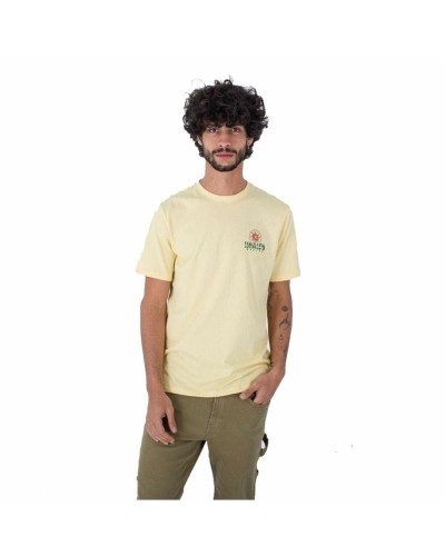 Hurley T-shirt Homme Evd Exp Sun Is Shinning Jaune - Respirant & Protection UV
