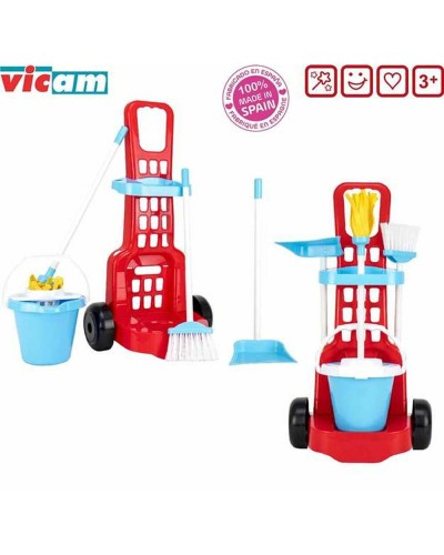 Chariot de Nettoyage Jouet avec Accessoires - Kit de Nettoyage pour Enfants

