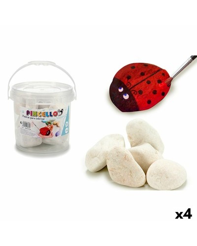 Decorative Stones Set Crafts White 3Kg - 18x16x18cm (4pcs)
