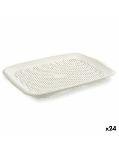 Égouttoir à Vaisselle Extensible Blanc (27 x 3 x 36,3 cm) - Idéal pour Cuisines Pratiques
