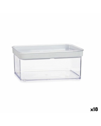 Purkki Läpinäkyvä Silikoni polystyreeni ABS 1,1 L 10,5 x 9 x 21 cm (18 osaa)
