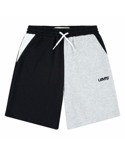 Levi's Pantaloncini Sportivi Bambino French Terry Nero Bicolore - Comodi & Resistenti

