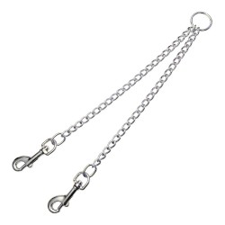 Gloria Double Dog Leash with Hook, Length 25 cm, Diameter 3 mm
