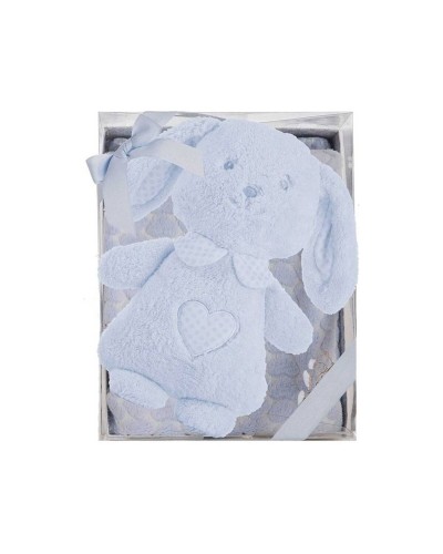 Baby Blue Plush Blanket - Soft and Comfortable, 100 x 75 cm
