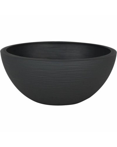 EDA Anthracite Black Pot, Diameter 25 cm - Elegant and Modern for Indoor Plants
