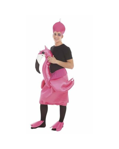 Costume Fenicottero Rosa Adulti XL - 3 Pezzi - Travestimento Divertente

