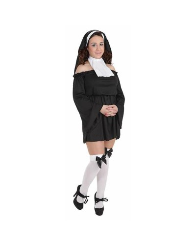 Costume Suora Adulto M/L - Travestimento Halloween 3 Pezzi
